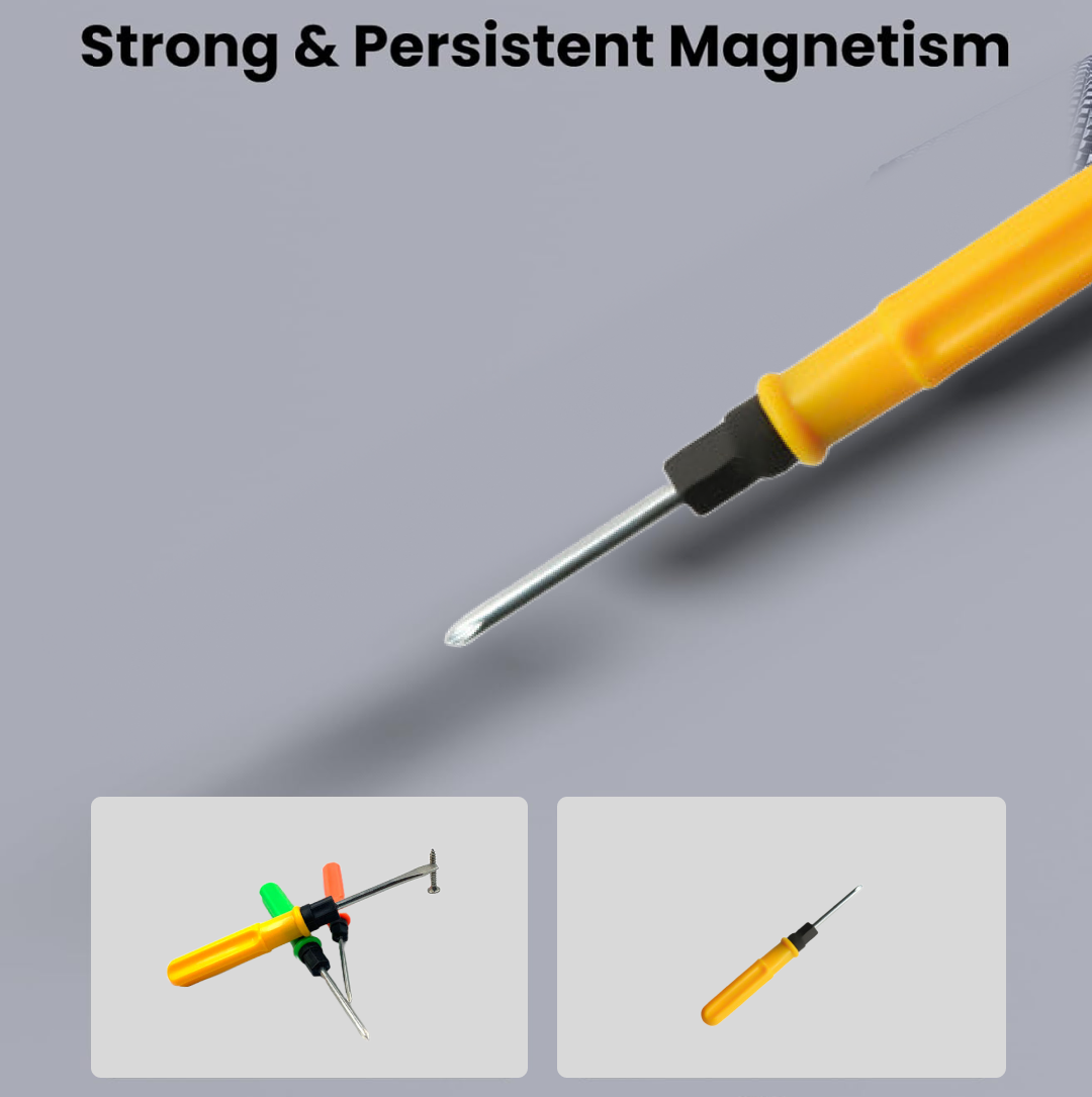 Side view of 2-in-1 screwdriver showing handle grip