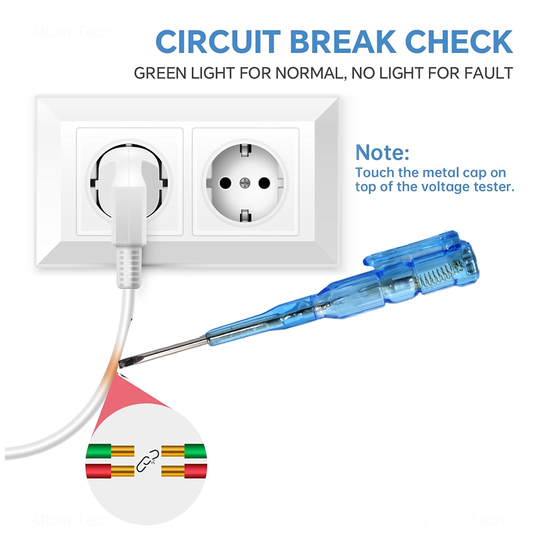 Voltage tester screwdriver safety features overview.