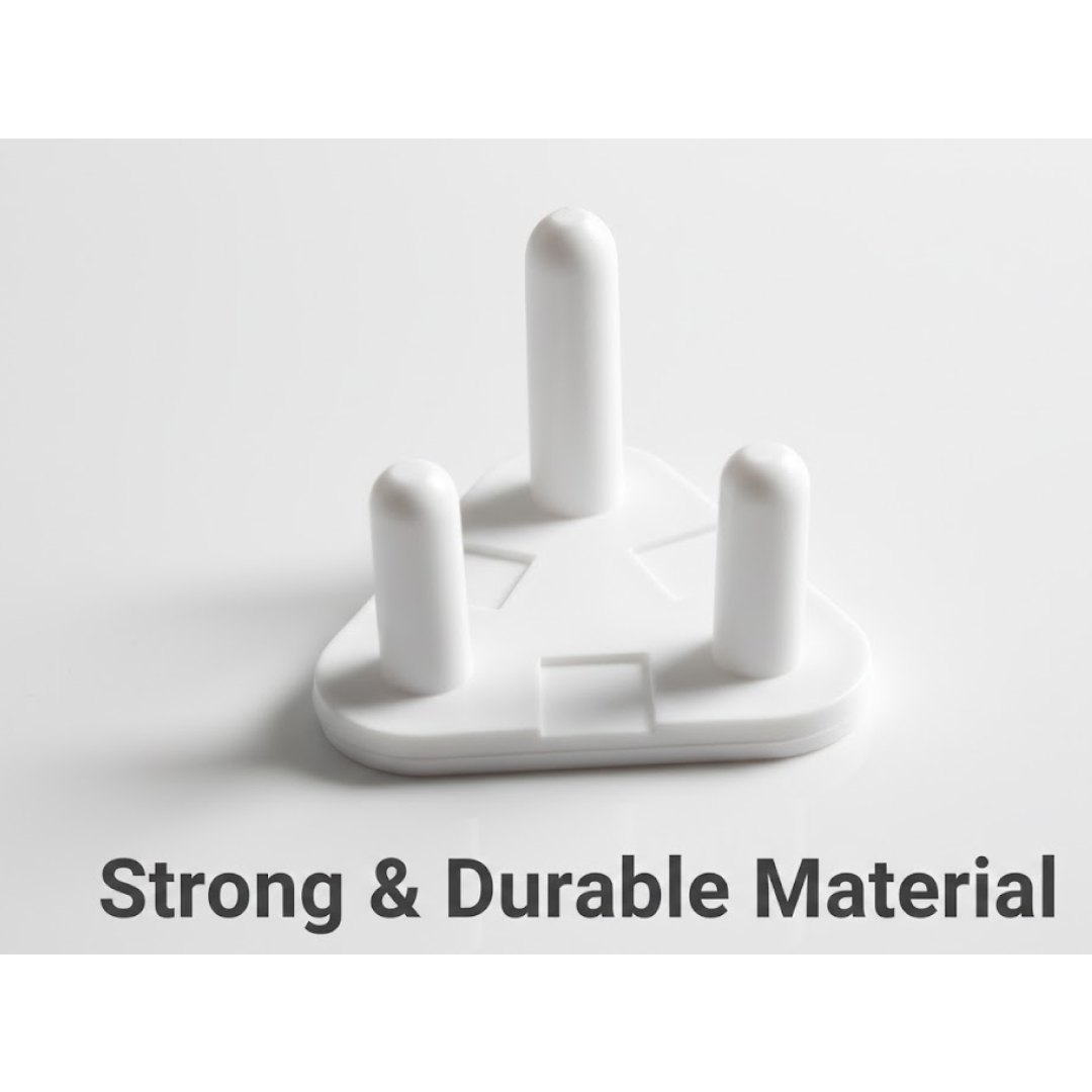 White baby proof socket cover for child safety
