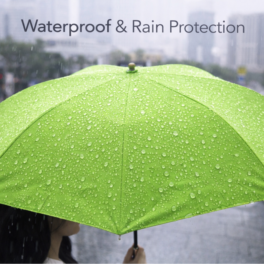 Detail of umbrella grip and handle
