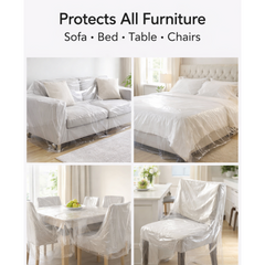 Home Thick Disposable Dust Proof Plastic Furniture Covers (1 Pc / Big)