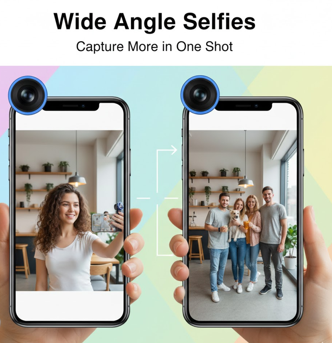 Wide-Angle Selfie Camera Lens Diagram