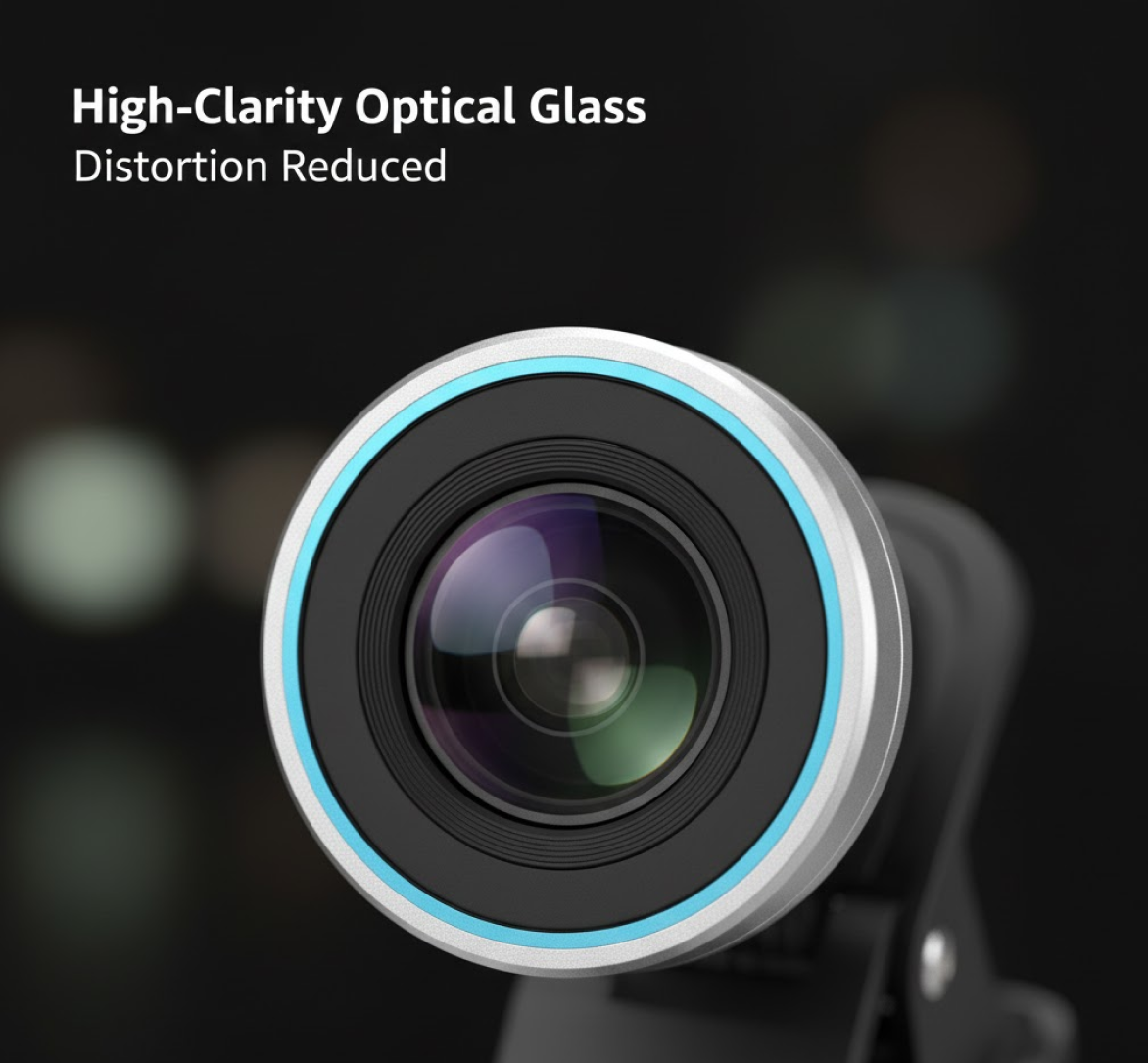 Lens Mounted on Smartphone Example