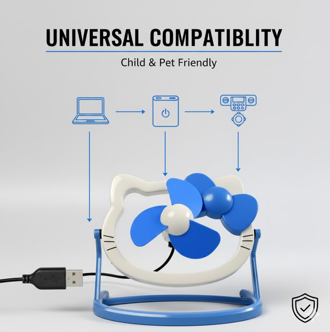 USB Mini Fan bright color profile