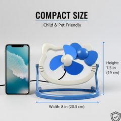 USB Mini Fan front view bright color