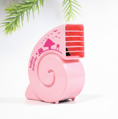 Cute USB mini fan in bright yellow