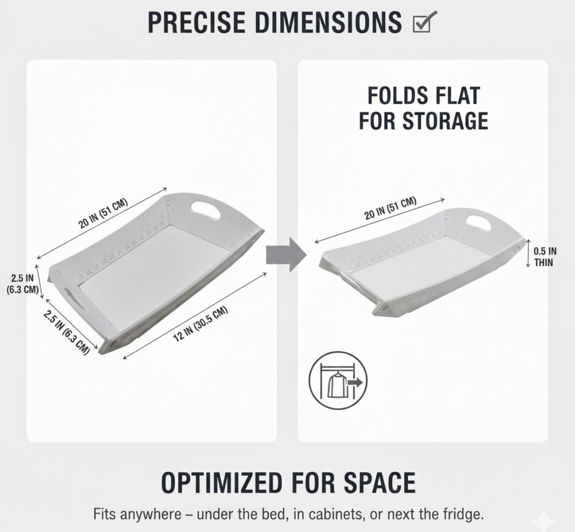 Serving tray isolated showing sturdy design