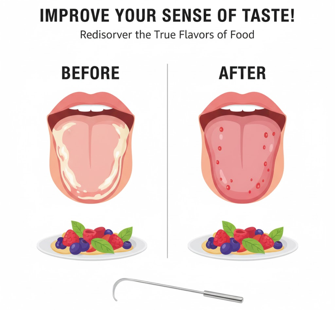 Health benefits of daily tongue cleaning with MintGuard product