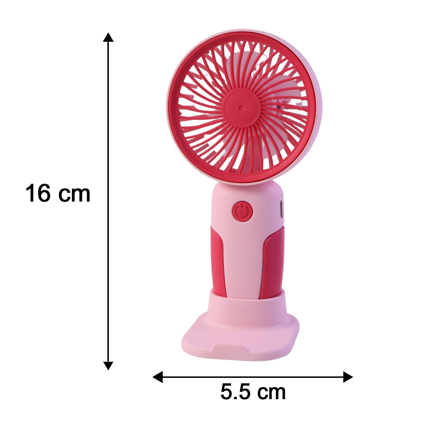 Dimensions & size guide for mini handheld fan