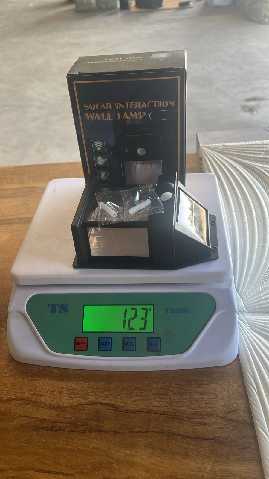DeoDap Solar Wall Lamp vertical lifestyle display