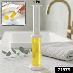 Toilet bowl cleaning gel pack with instructions
