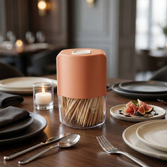 Pop up toothpick holder table
