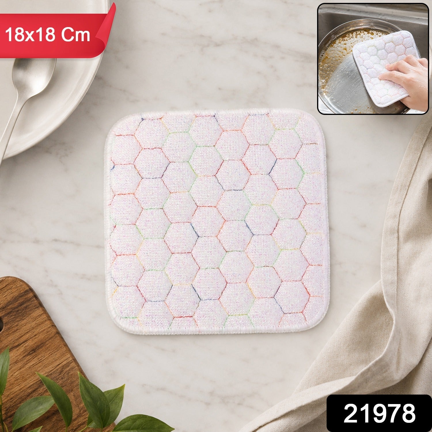 Kitchen scrub pad pack