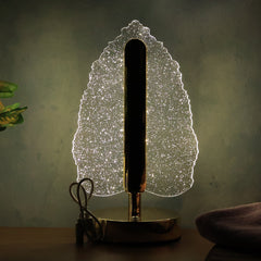 Premium LED Crystal Table Lamp with USB Power