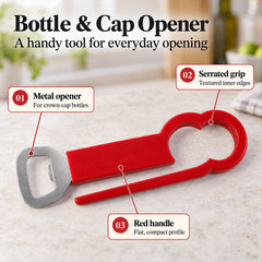 Jar lid opener kitchen tool