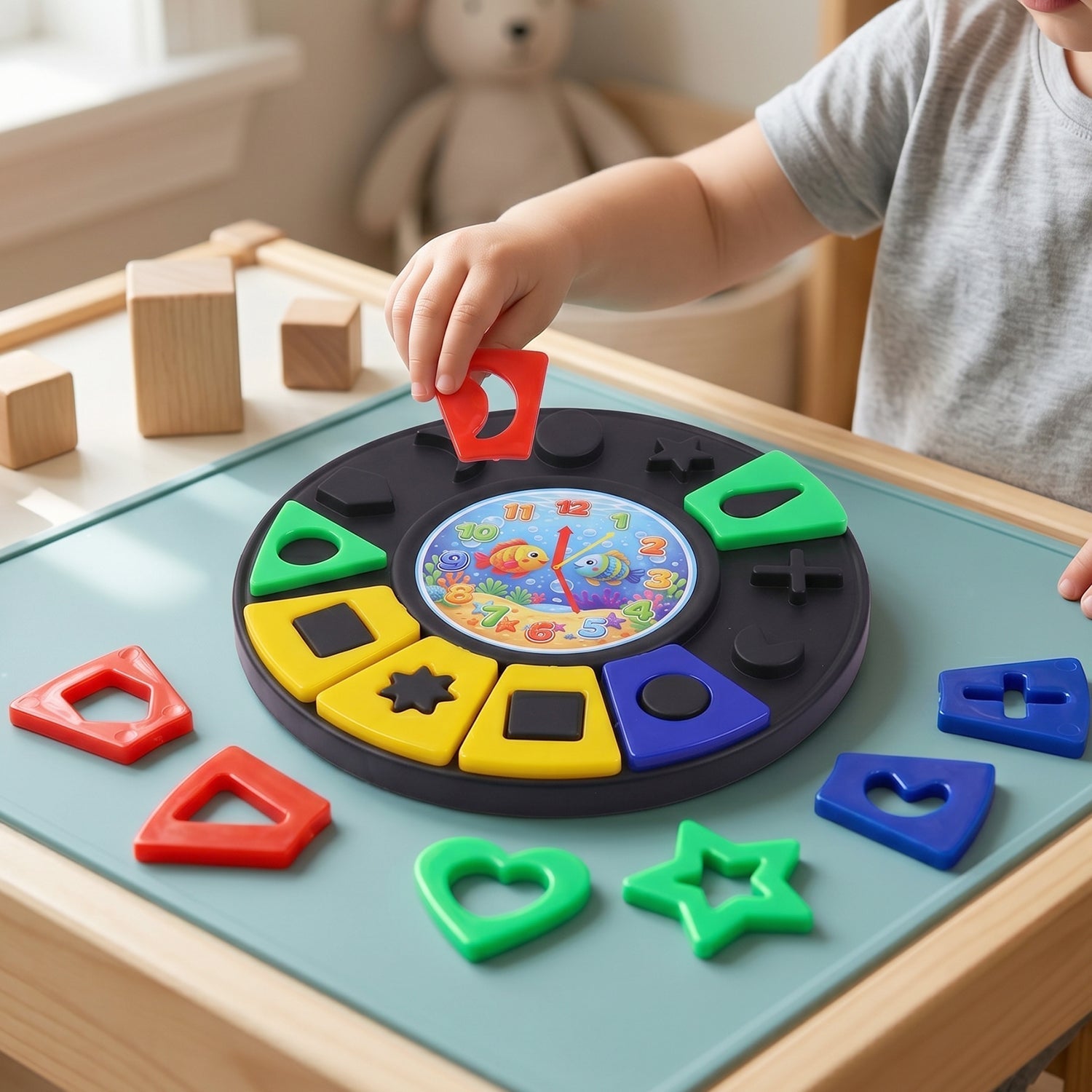 Montessori learning shape puzzle toy for toddlers
