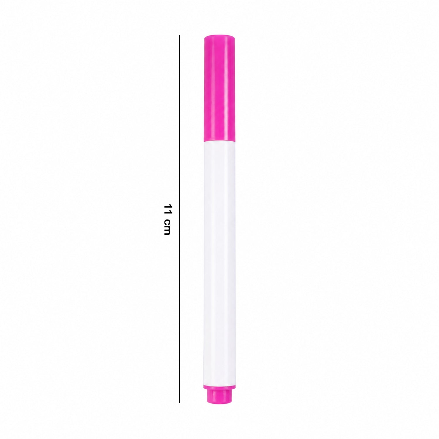 Detailed size guide illustrating the compact dimensions of the marker pen.