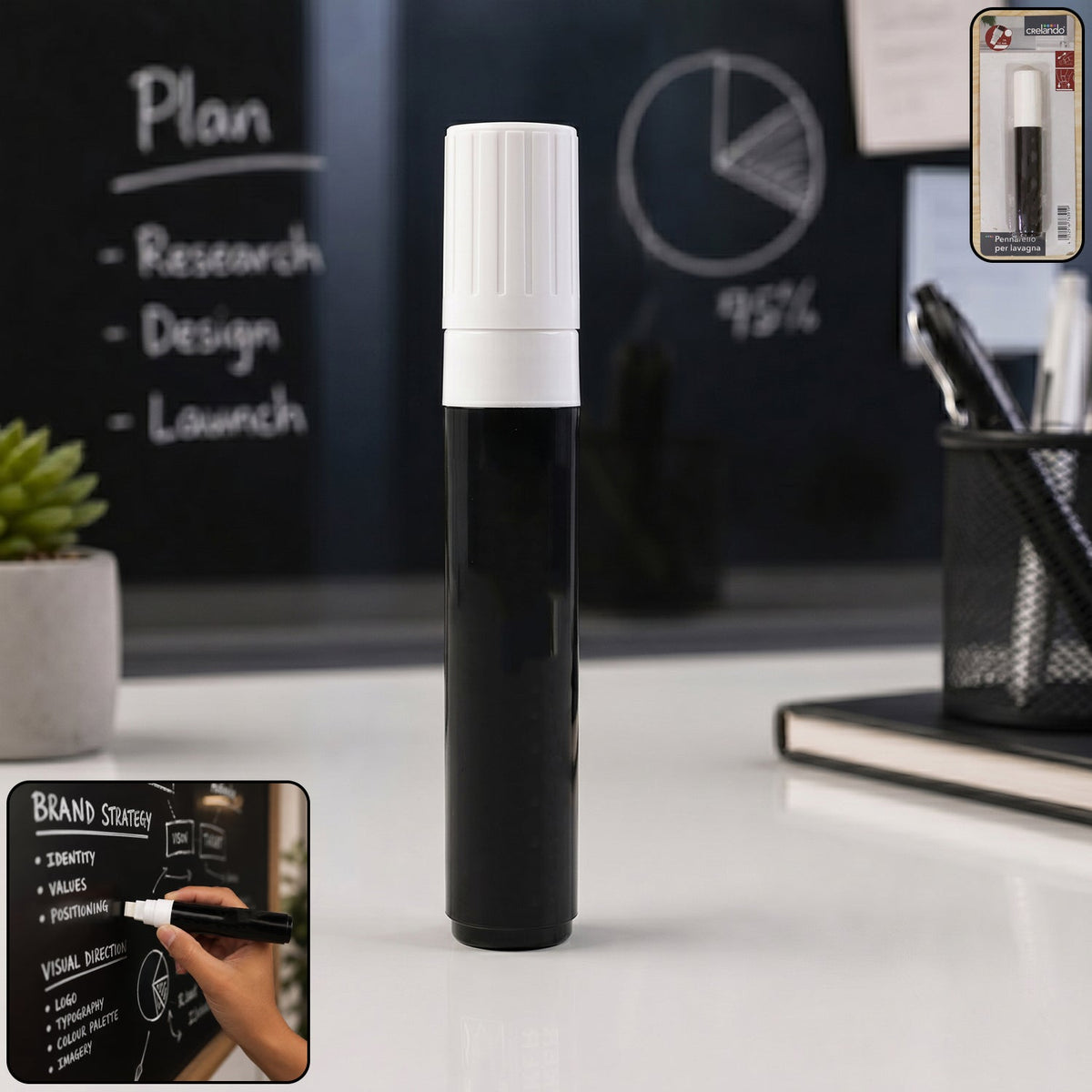 Black chalk marker pen liquid erasable