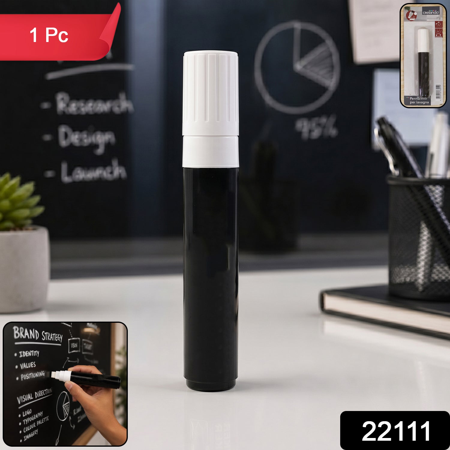 Black chalk marker pen pack