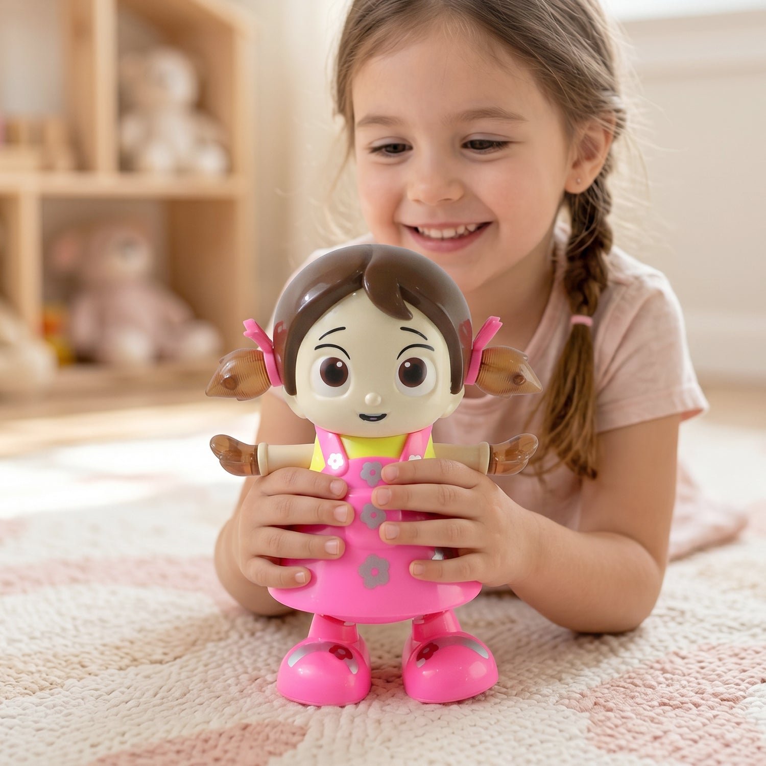 Musical dancing toy in use