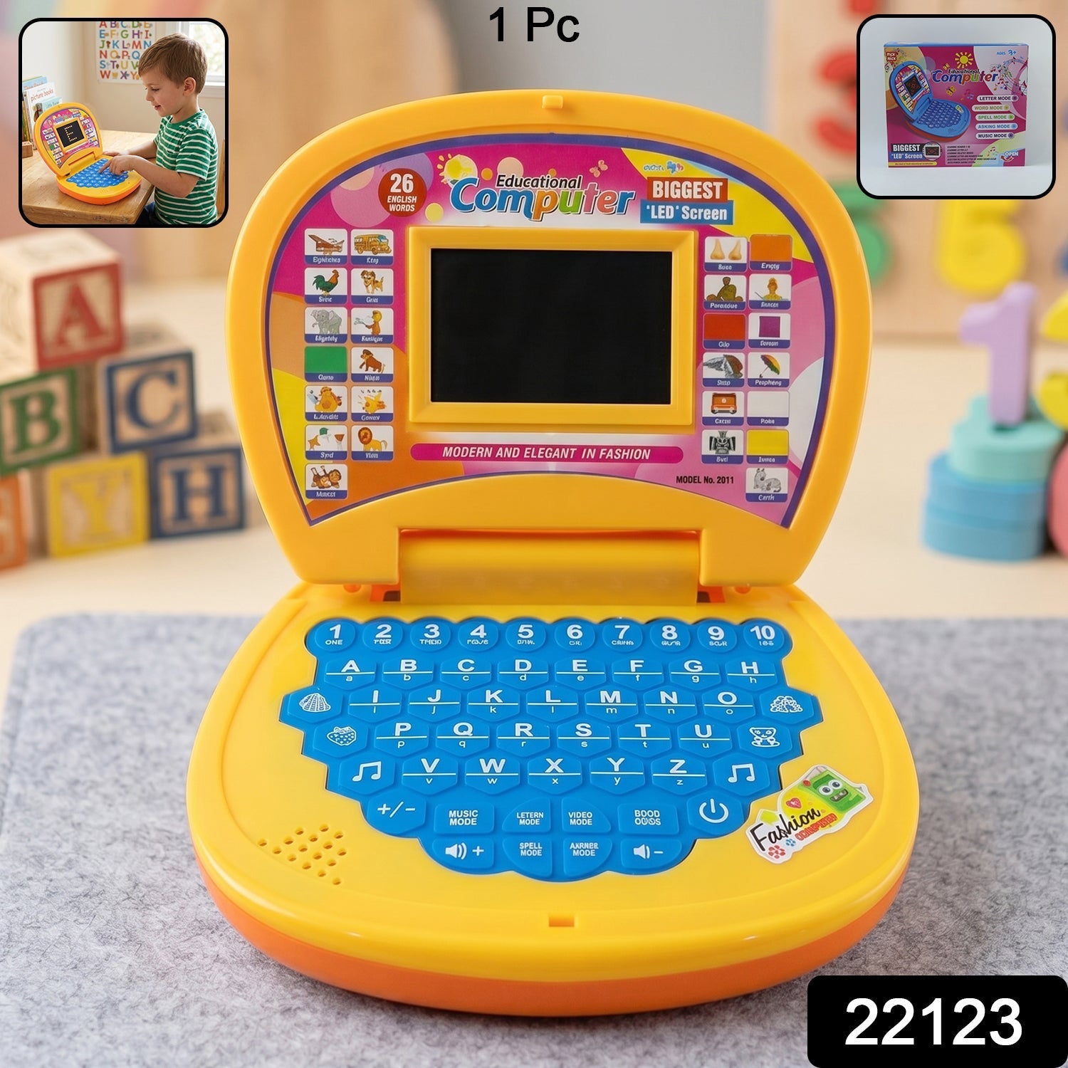 Educational laptop toy pack