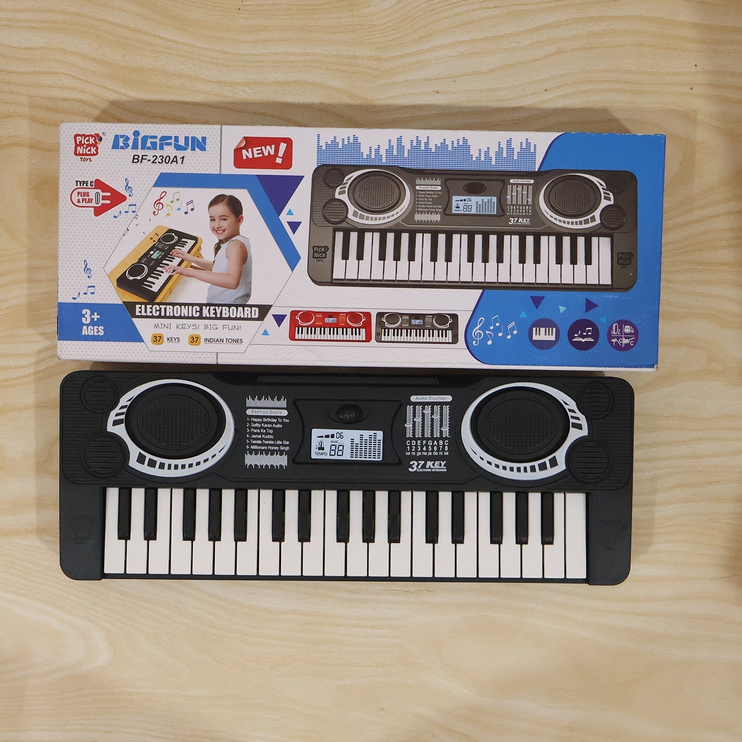 Musical keyboard toy gift box