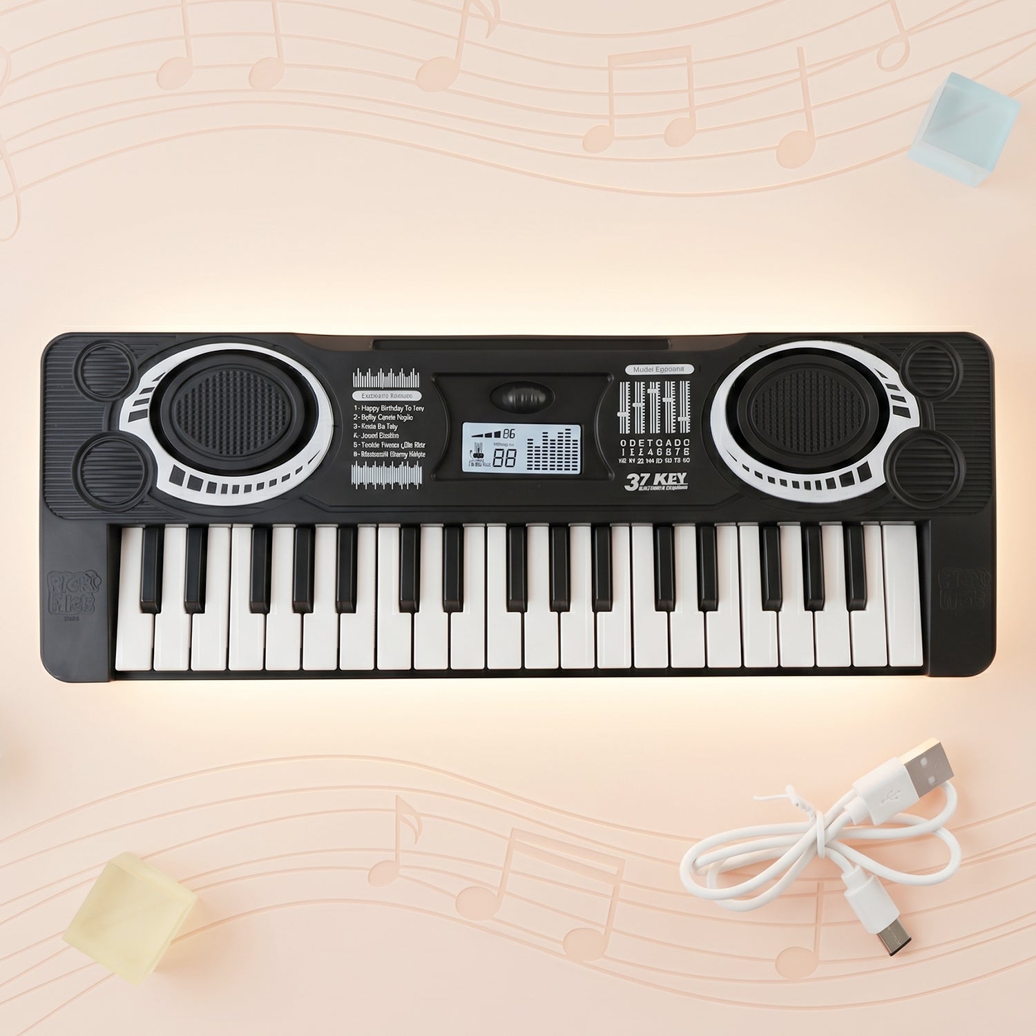 Keyboard toy keys detail