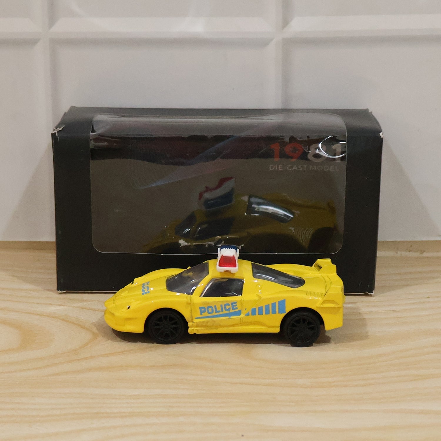 Police toy car gift box