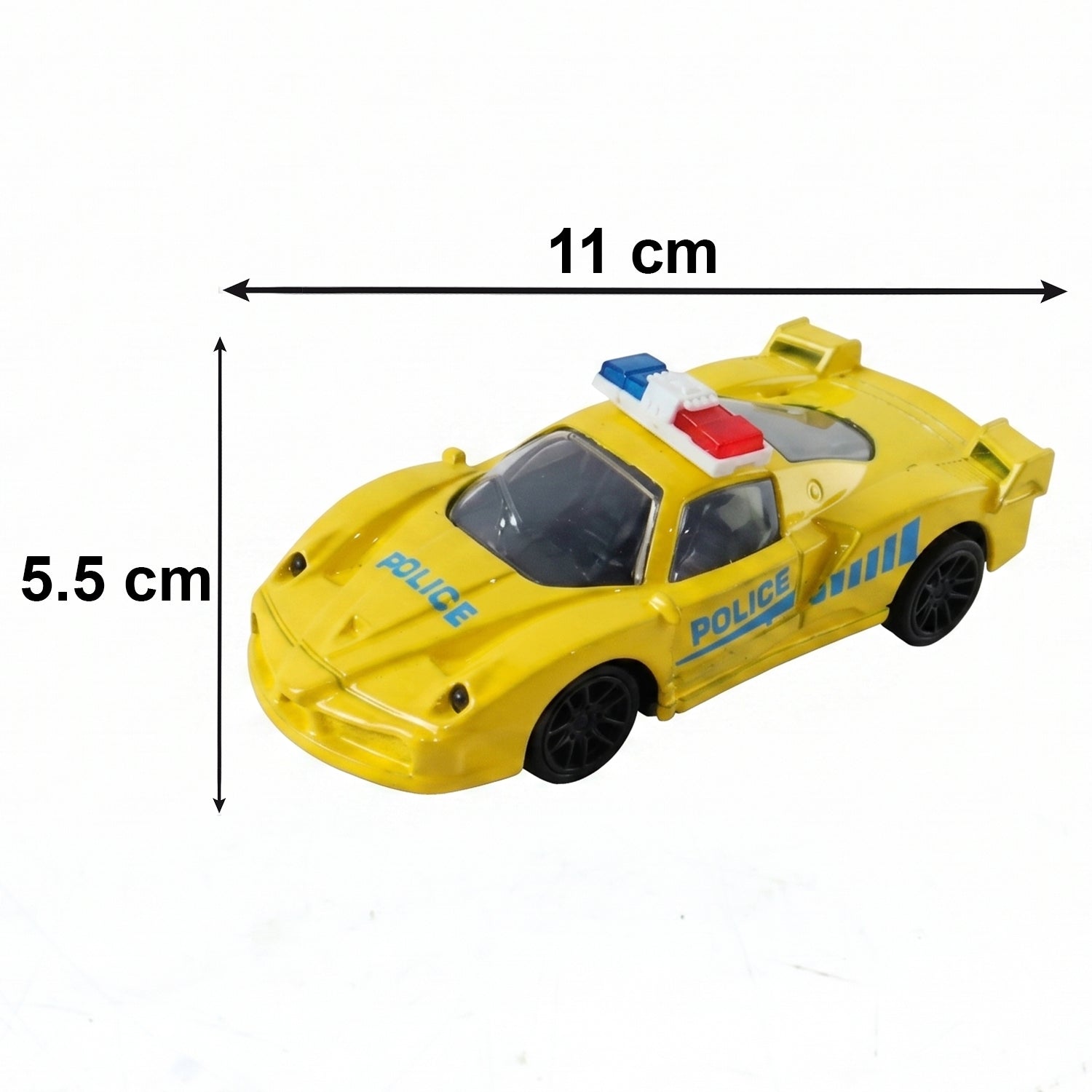 Police toy car size guide