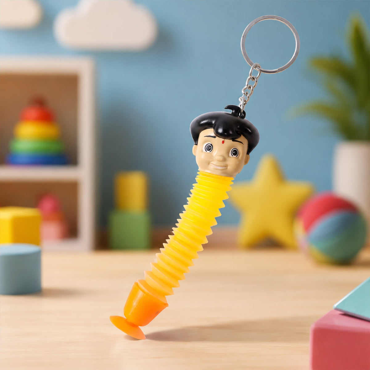 Pop tube stretch cartoon toy