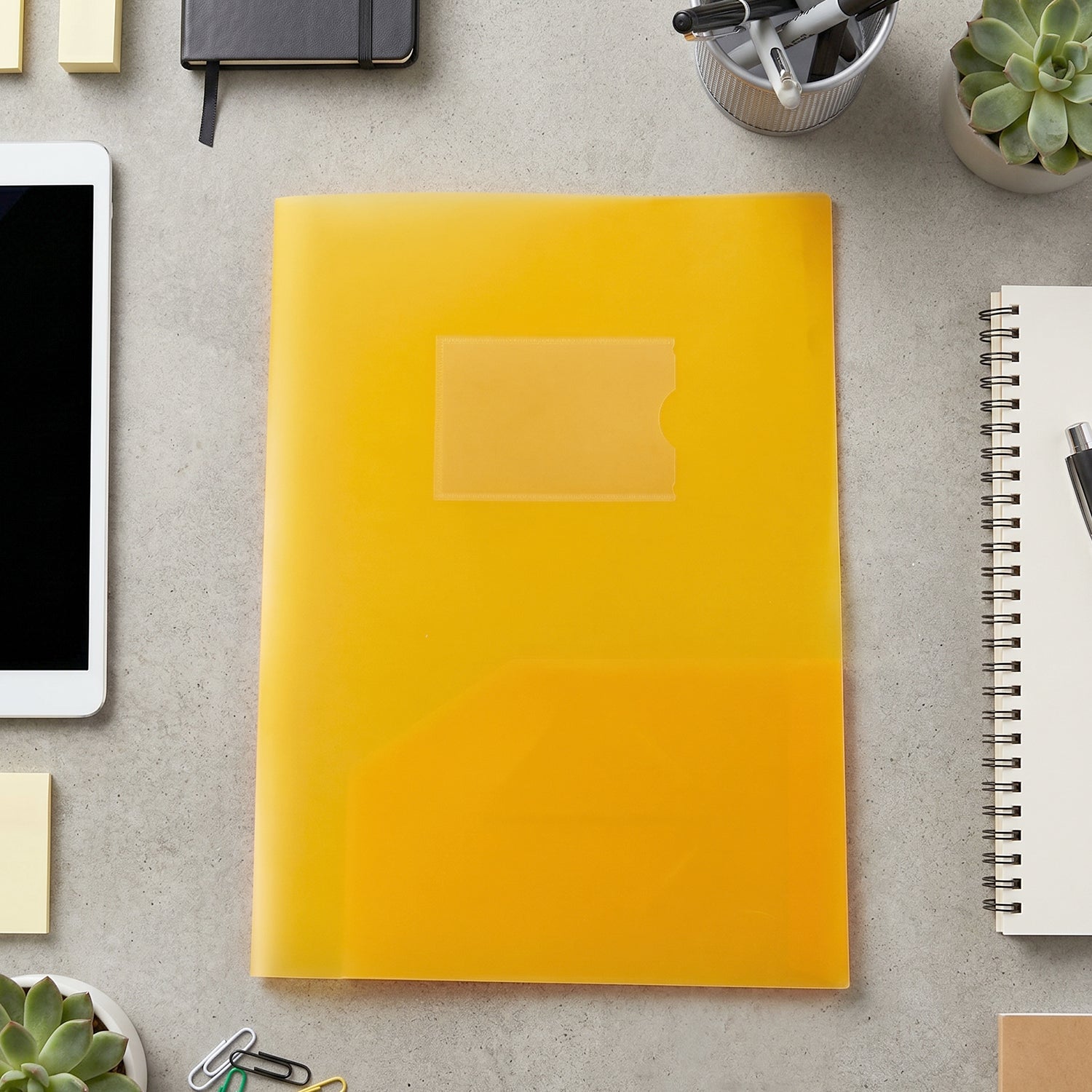 Document folder card slot detail