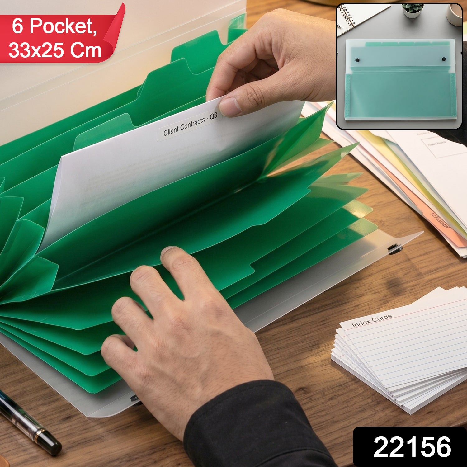 6 pocket file folder pack