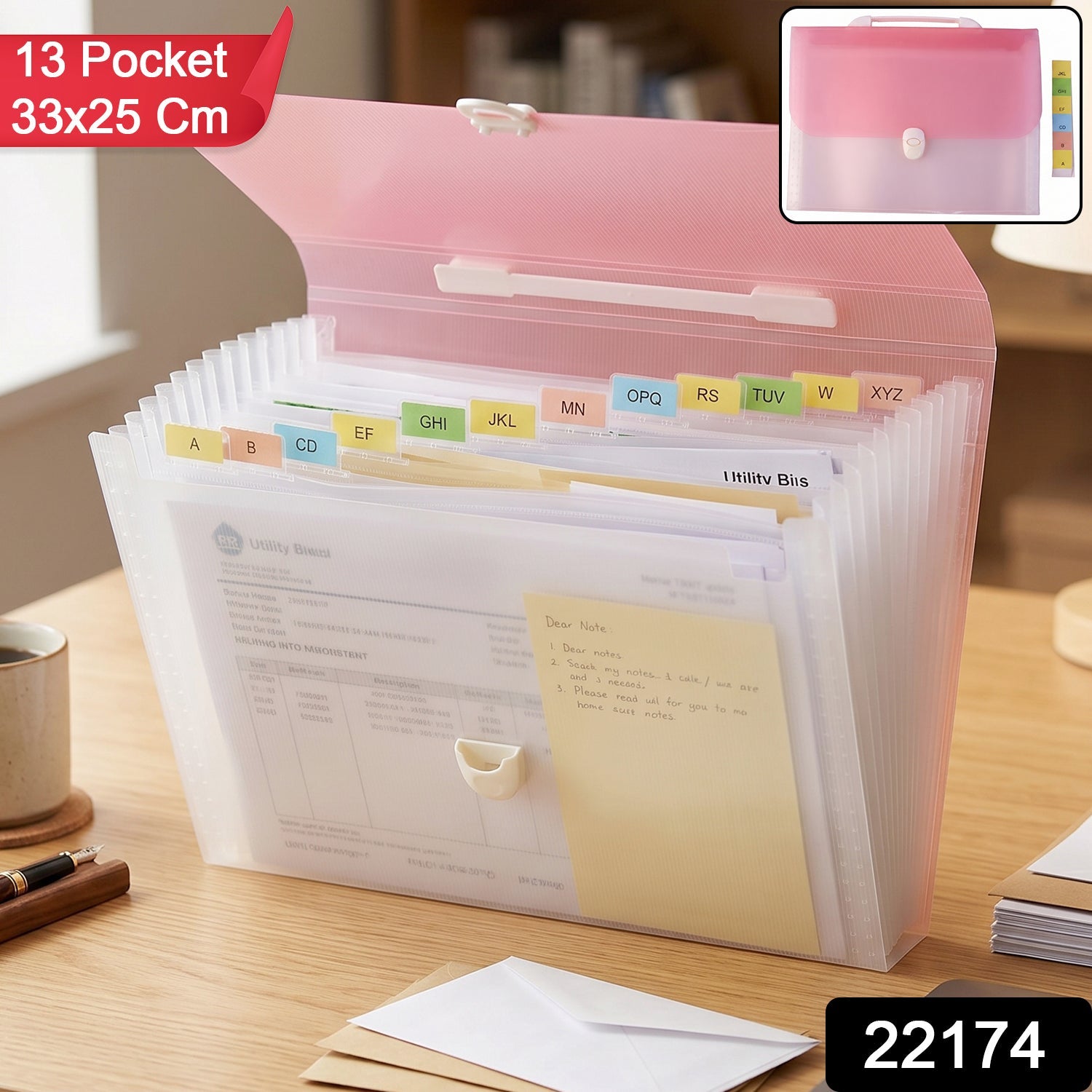13 pocket document folder pack