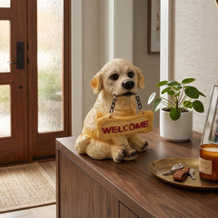 Resin dog figurine home decor