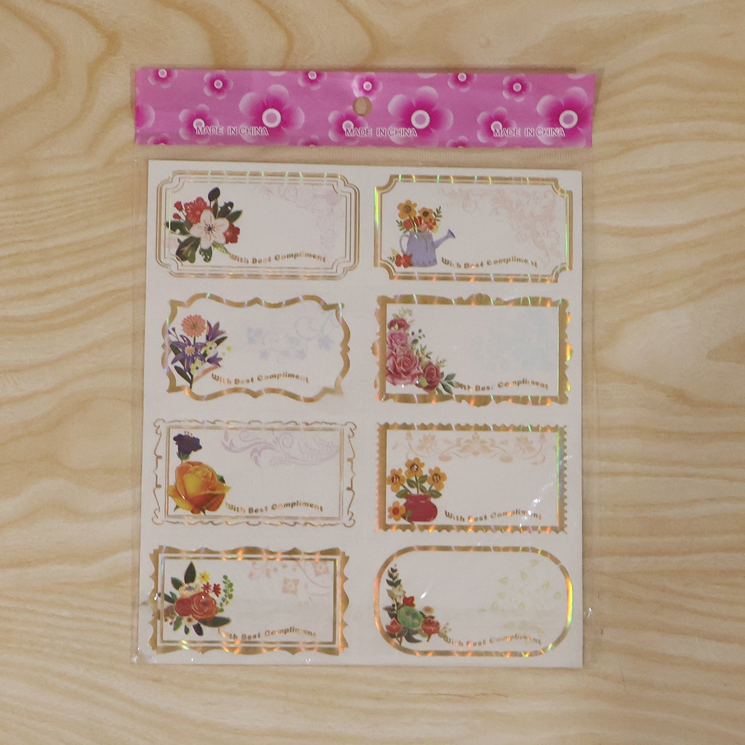 Gift tag stickers pack box