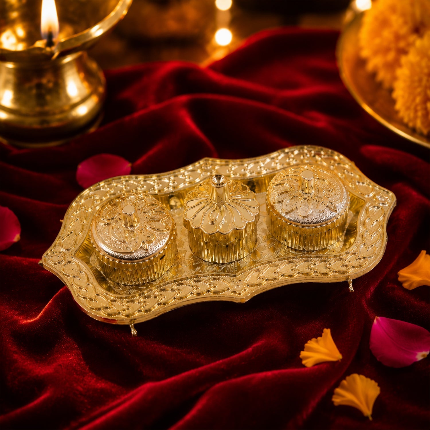 Kumkum holder puja tilak