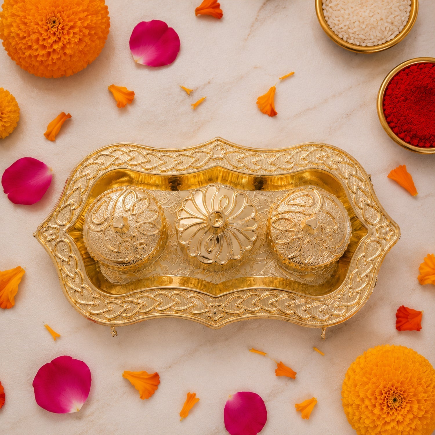 Triveni kankavati 3 bowls design