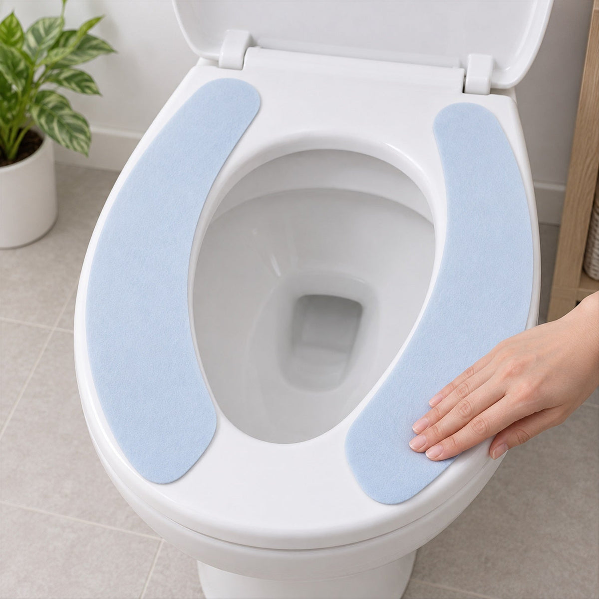 Blue Toilet Seat Pads