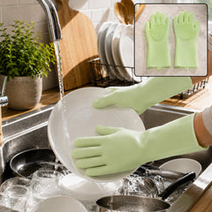 Silicone cleaning gloves washing dishes