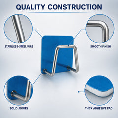 Sponge holder adhesive detail