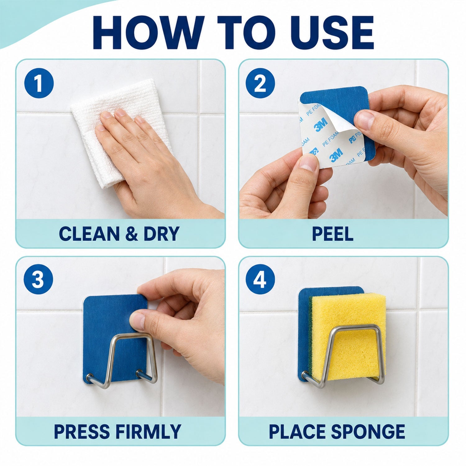 Sponge holder feature view