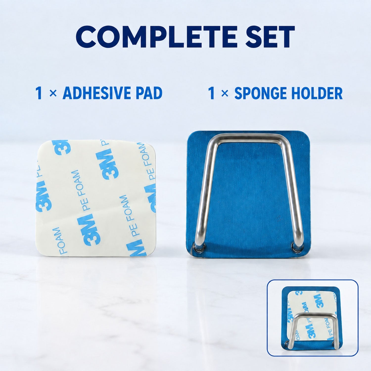 Sponge holder caddy white bg