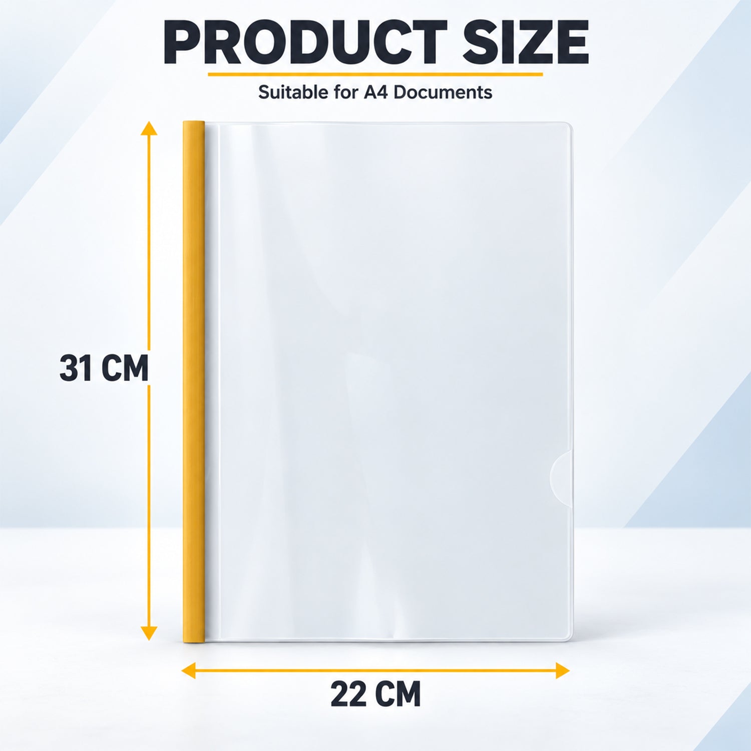 Transparent file folder dimensions 31 by 22 centimetres