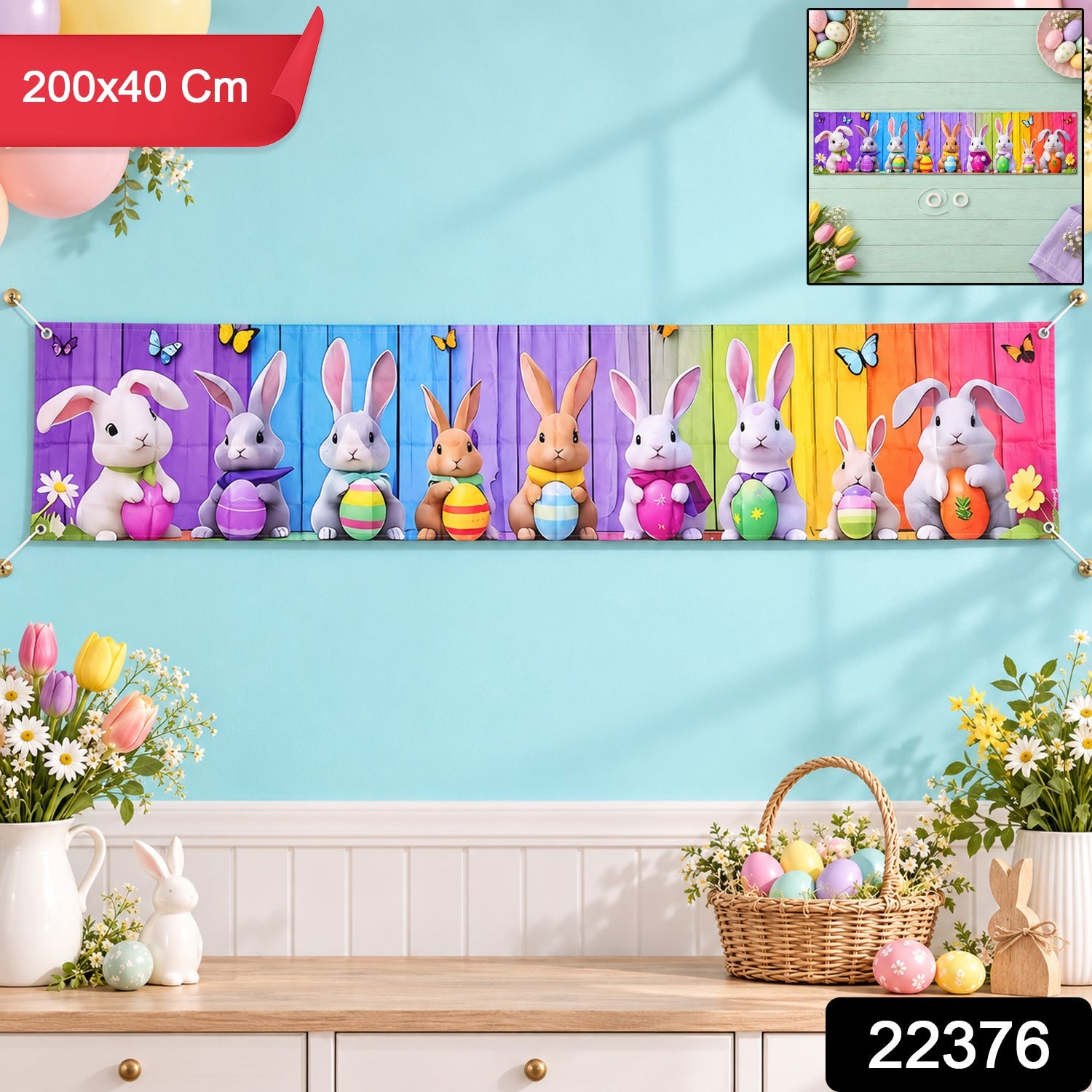 Easter backdrop curtain pack