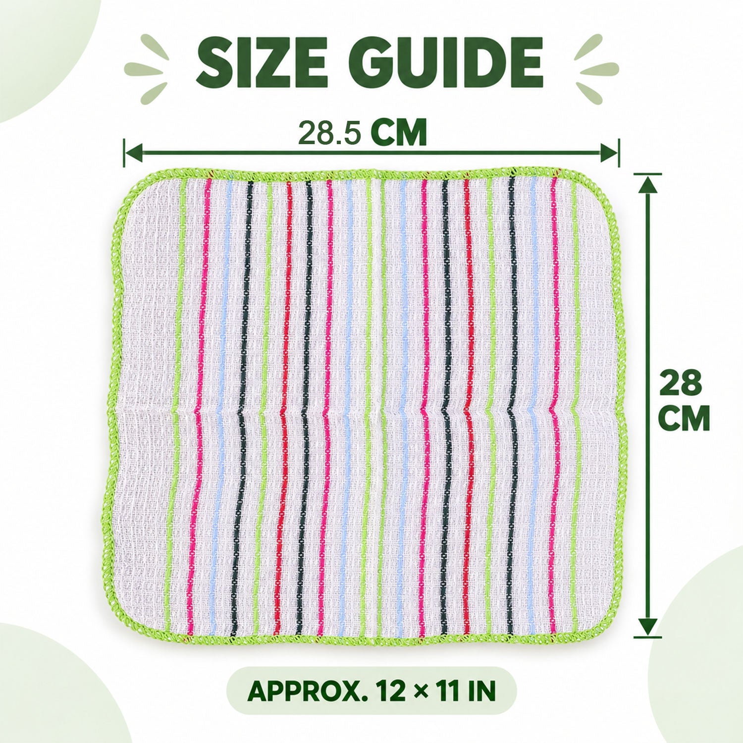 Pack of six checked dish cloths