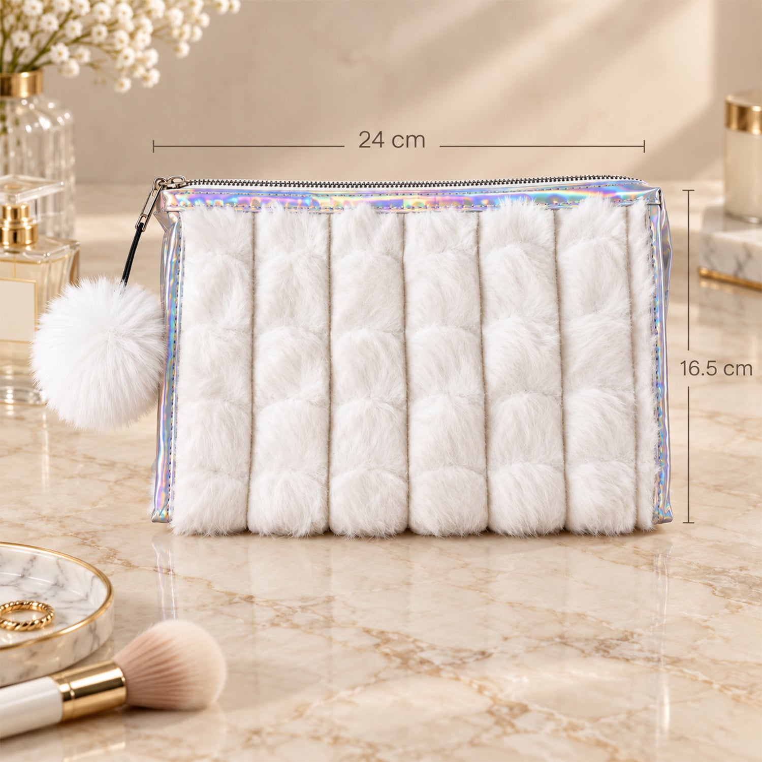 Makeup pouch size 24x16cm