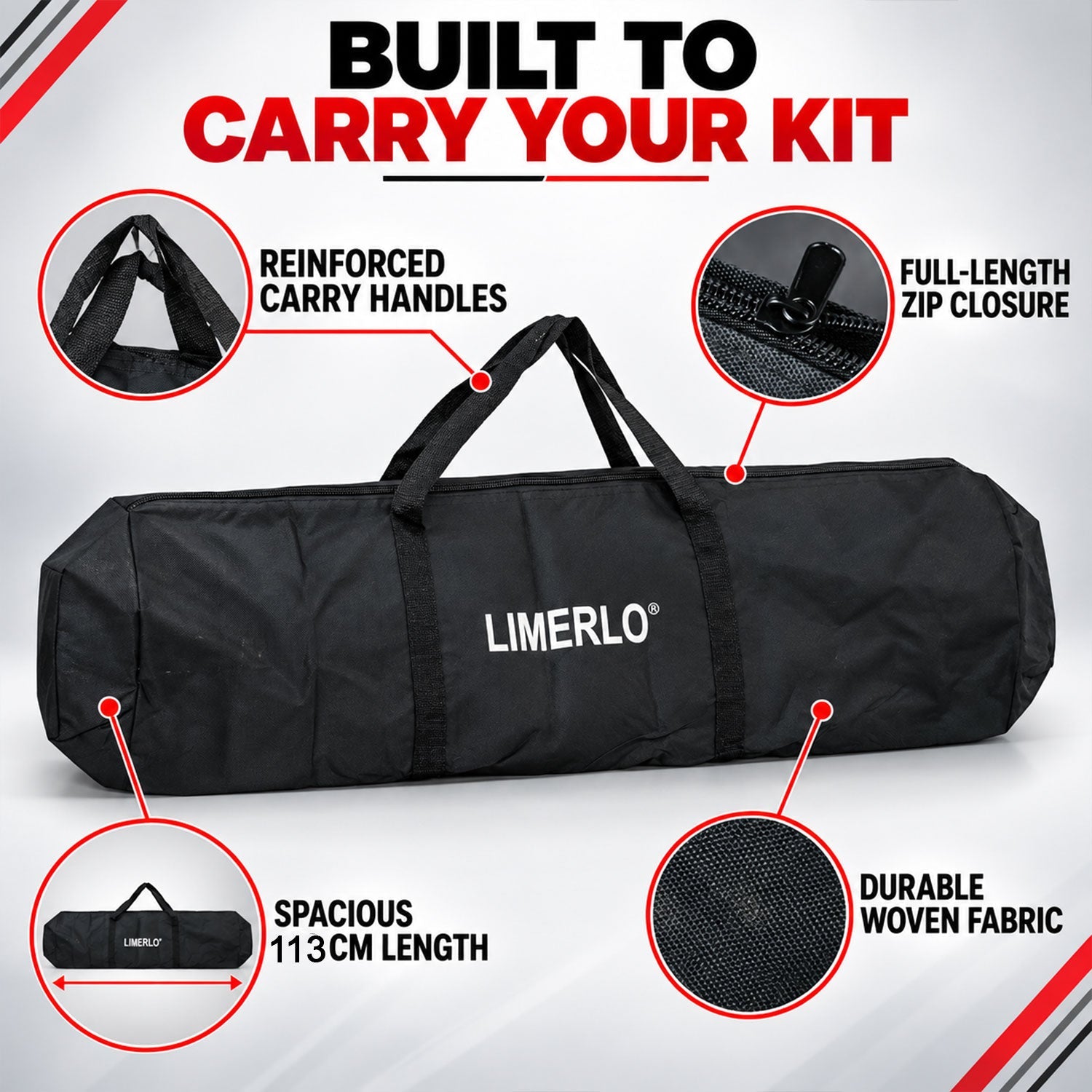 Kit bag capacity view