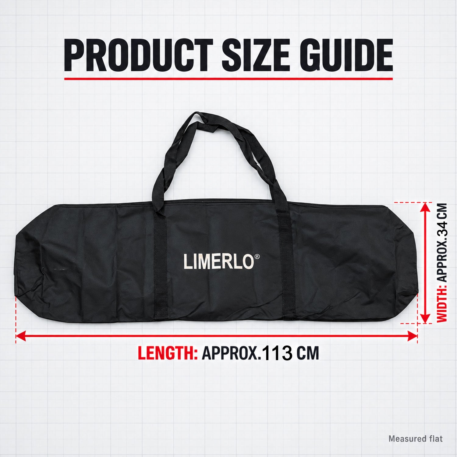 Kit bag size 113x34cm