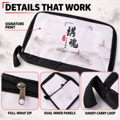 Pouch zip loop detail