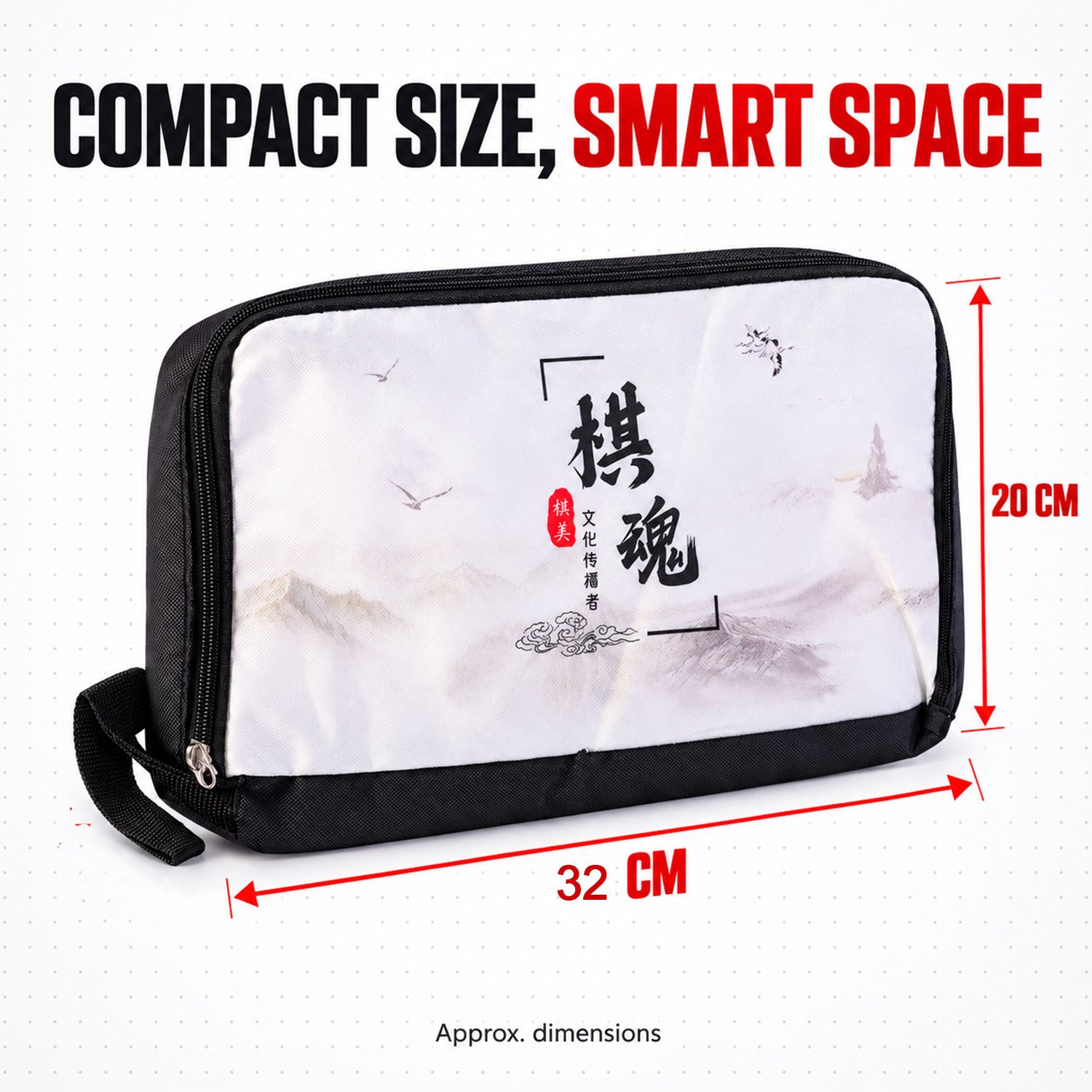 Travel pouch size 32x20cm